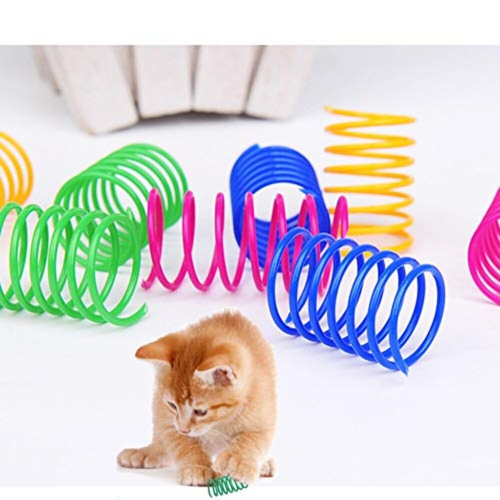 Cat Spring Toy Pack Interactive Play Exercise Hunting Swatting Biting Healthy - Picture 6 of 8